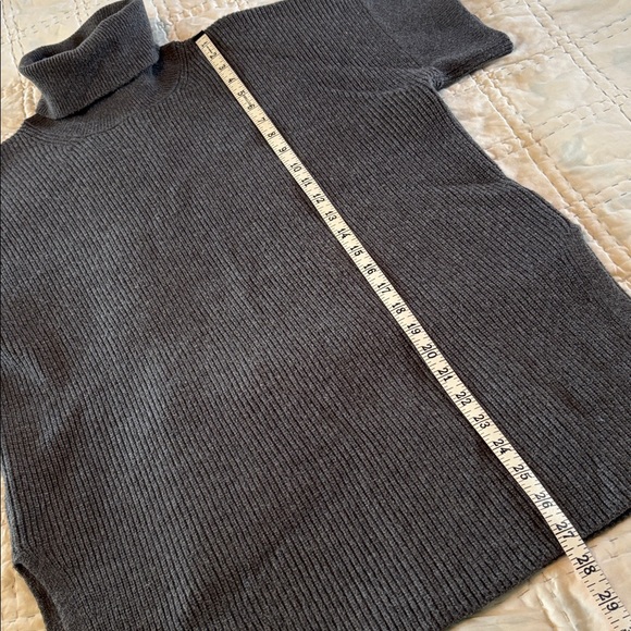Banana Republic charcoal gray turtleneck tunic sweater * sz MED - Picture 6 of 11